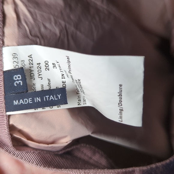 Jil Sander Navy Pink Pleated Knee-Length Skirt Women's Size EU 38 / US 6 - Picture 4 of 5